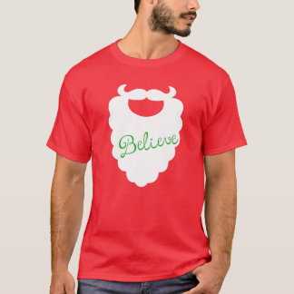 Santa Beard Holiday T-Shirt glauben an Urlaubsplan