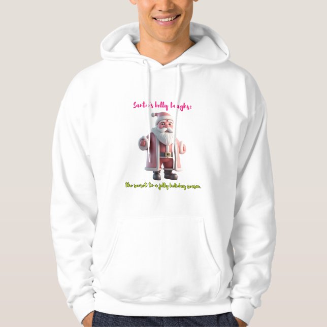 Santa Belly Laughs Hoodie (Vorderseite)