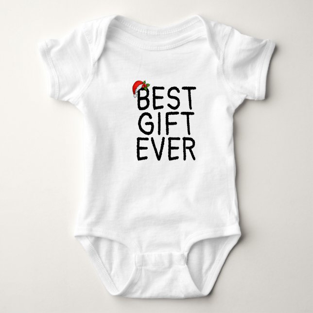 Santa Best Geschenk je Baby Bodysuit Baby Strampler (Vorderseite)
