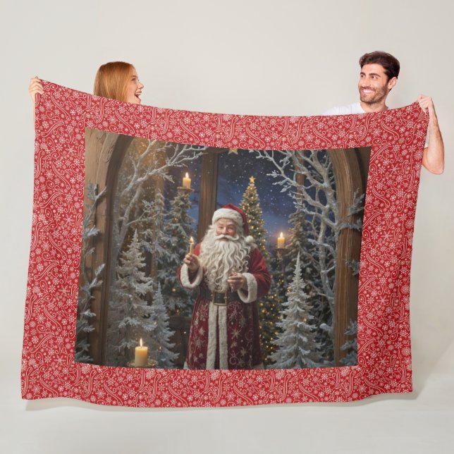 Santa Besuche Fleecedecke (Beispiel)