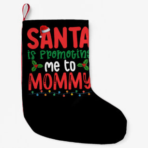 Santa bewirbt mich zur Mummy Family Weihnachten Kleiner Weihnachtsstrumpf