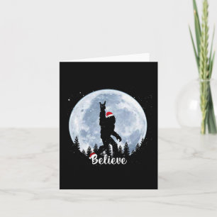 Santa Bigfoot Christmas Rock Roll Sasquatch Glauv Karte