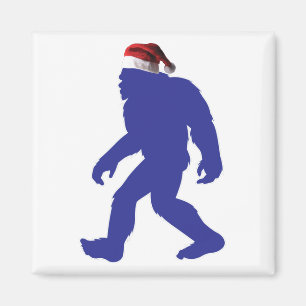 Santa-Bigfoot Magnet