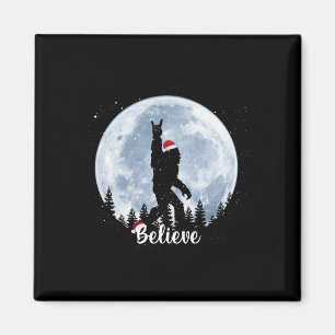 Santa Bigfoot Weihnachten Rock Roll Sasquatch Glau Magnet