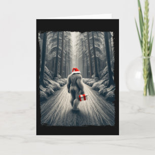 Santa Bigfoot Weihnachten Sasquatch Glauben Karte