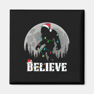 Santa Bigfoot Weihnachtsbeleuchtung Lustiger Sasqu Magnet