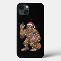 Santa Bigfoot Weihnachtsbeleuchtung Rock Lustig