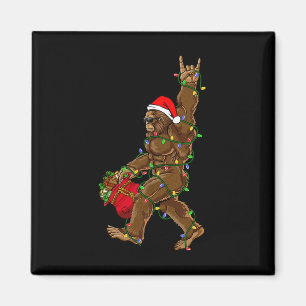 Santa Bigfoot Weihnachtsbeleuchtung Rock Lustig Sa Magnet