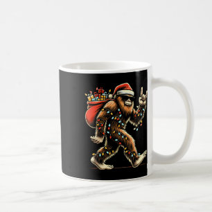 Santa Bigfoot Weihnachtslichter Rock Lustig Sasqua Kaffeetasse
