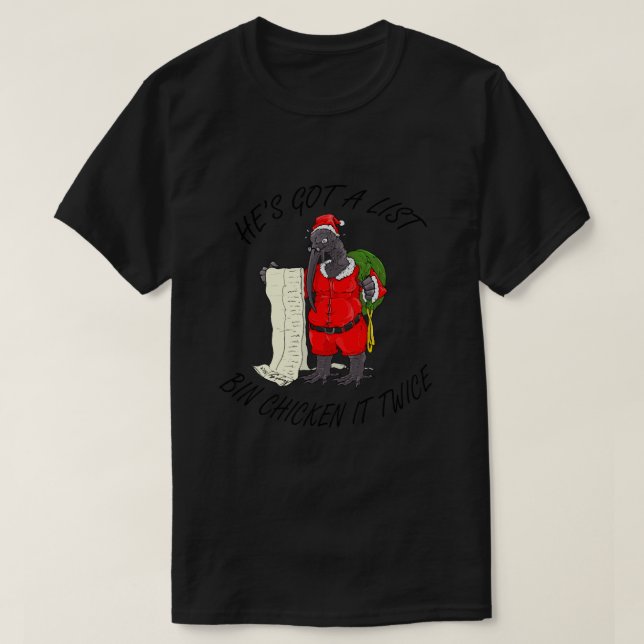 Santa Bin Chicken Essential T - Shirt (Design vorne)