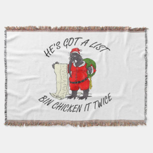 Santa Bin Huhn Decke