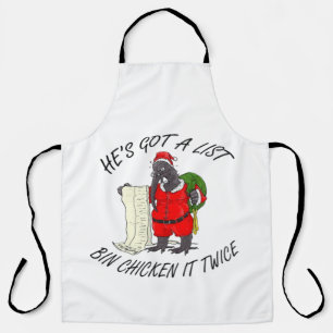 Santa Bin Huhn  Schürze