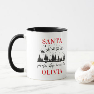 Santa bitte hier für traditionelles Weihnachts-C a Tasse