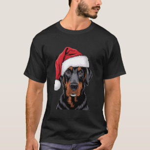 Santa Black Lab Weihnachts Hund Labrador Liebhaber T-Shirt