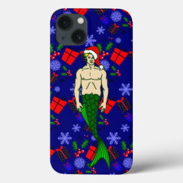 santa blonde merman hässliche Weihnachtsgeschenke Case-Mate iPhone Hülle