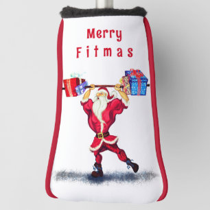 Santa Bodybuilder Funny Christmas Golf Head Cover Headcover