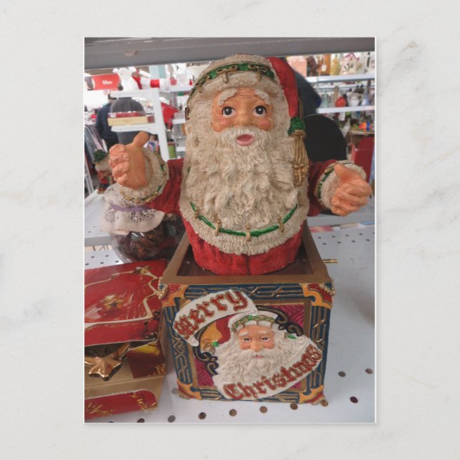 Santa Box Postkarte (Vorderseite)