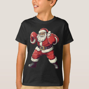Santa Boxing Lover Funny Mixed Martial Arts Muay T T-Shirt
