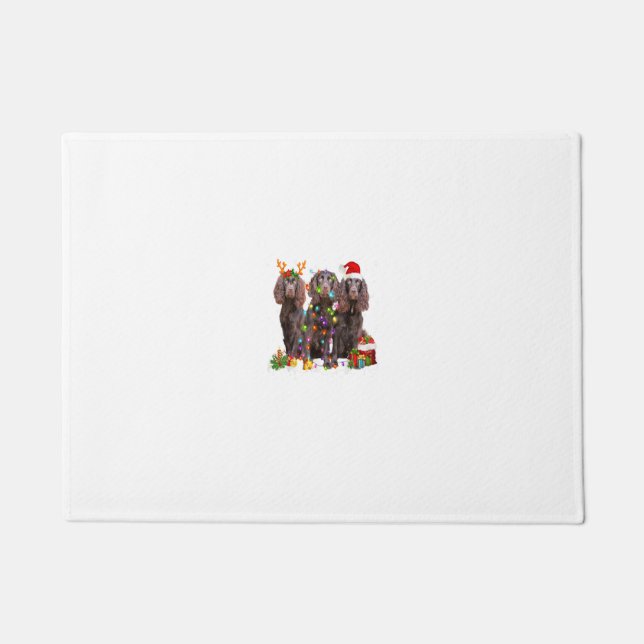 Santa Boykin Spaniel Dog Gorgeous Reindeer Christm Fußmatte (Vorderseite)