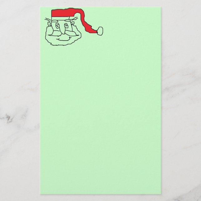 Santa Briefpapier (Vorderseite)