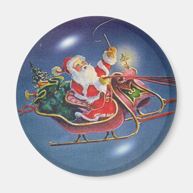 SANTA BUBBLE von SHARON SHARPE Magnet (Vorne)