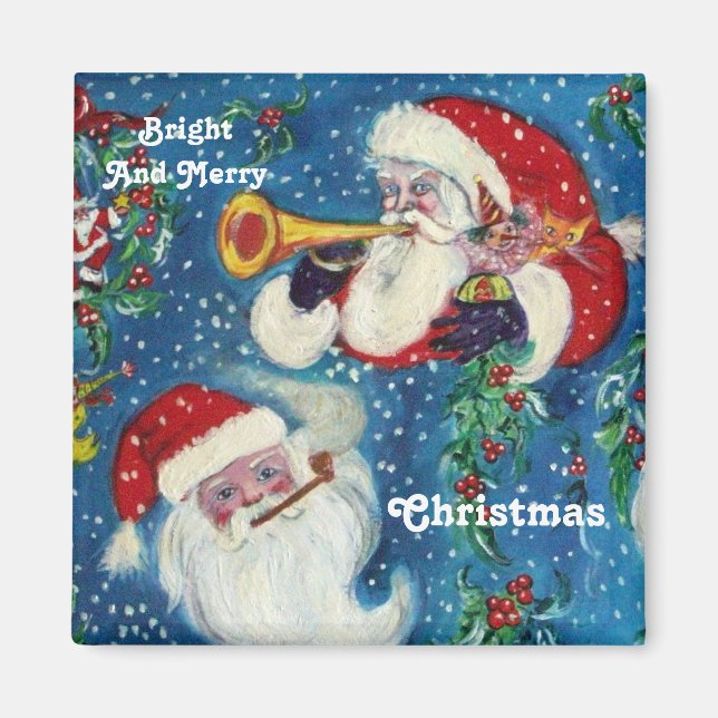 SANTA BUGLER Weihnachtsnacht Magnet (Vorne)