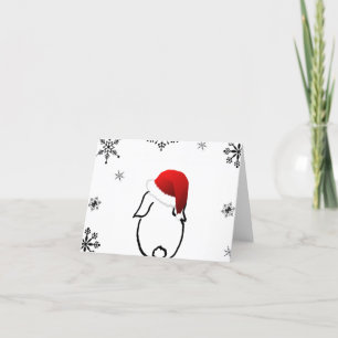 Santa Bunny Blank Card Karte