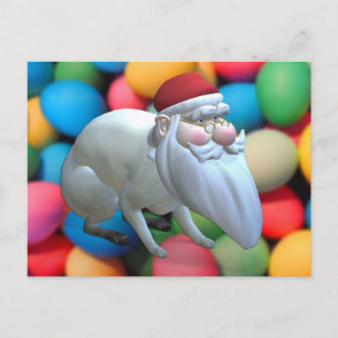 Santa Bunny Feiertagspostkarte