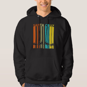 Santa California Retro Vintag Zuhause Cruz Hoodie