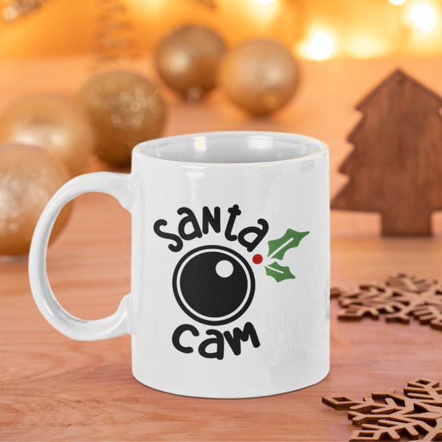 Santa Cam, Funny Christmas Kaffeetasse (Von Creator hochgeladen)