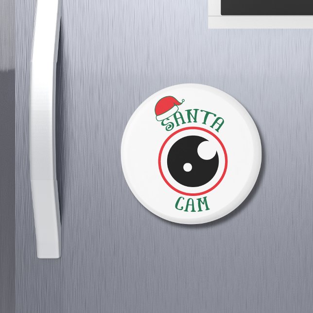 Santa Cam Niedlich Modernes Weihnachtsfest Magnet (Von Creator hochgeladen)