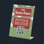 Santa Candy, Besuch Santa, QR Code Queue Sockelschild<br><div class="desc">Dieses Podestschild ist perfekt für jeden,  der einen Besuch im Santa-Ereignis abhält. Dieses Zeichen dient dazu,  Kunden zum Scannen eines QR-Codes zu bewegen,  um sich der Warteschlange anzuschließen,  um den Weihnachtsmann zu besuchen. Ideal für kommerzielle und einheimische Veranstaltungen.</div>