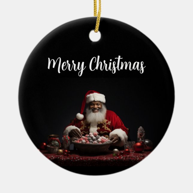 Santa Candy Claus Ornament (Vorne)