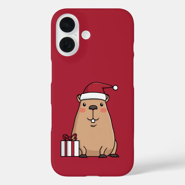 Santa Capybara Case-Mate iPhone Hülle (Rückseite)