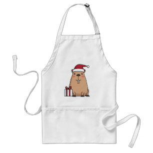 Santa Capybara Schürze