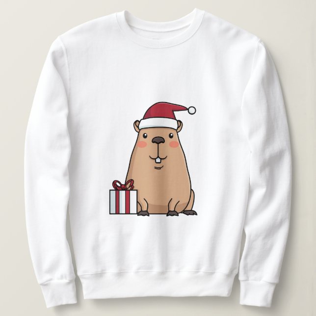 Santa Capybara Sweatshirt (Design vorne)