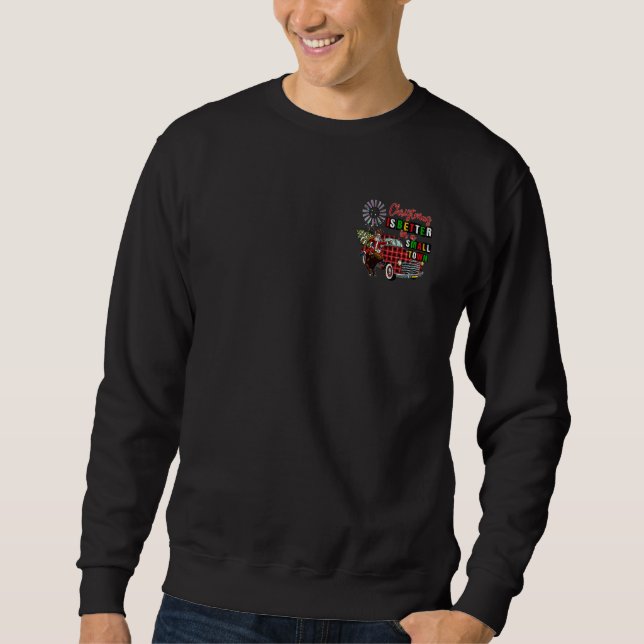Santa Car With Pine Tree For Christmas Season Sweatshirt (Vorderseite)