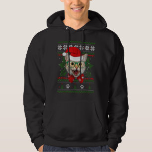 Santa Cat Funny Kitty Ugly Weihnachtssüßer Weihnac Hoodie