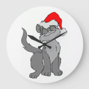 SANTA CAT GROßE WANDUHR