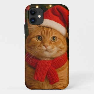 Santa Cat iPhone 11 Hülle