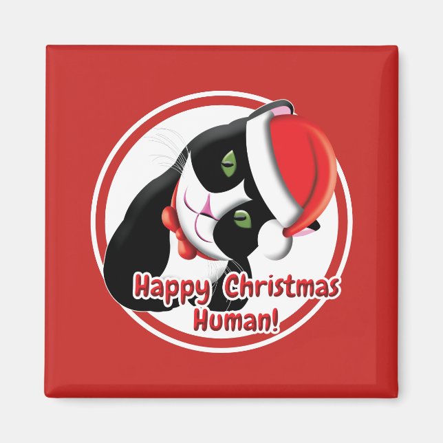 Santa Cat Magnet (Vorne)