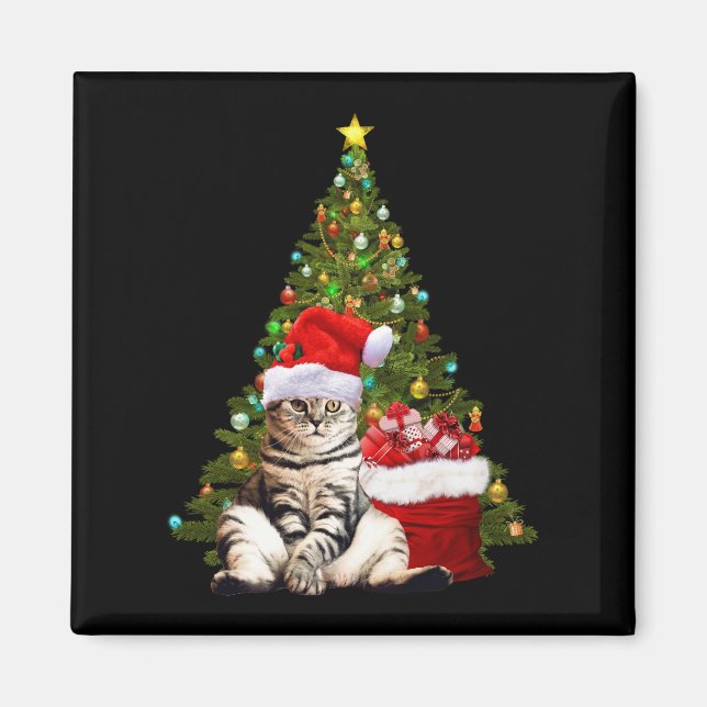 Santa Cat Magnet (Vorne)