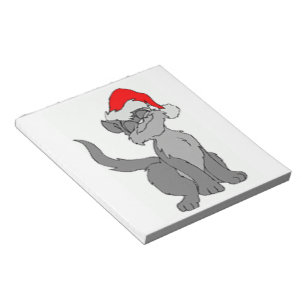 SANTA CAT NOTIZBLOCK