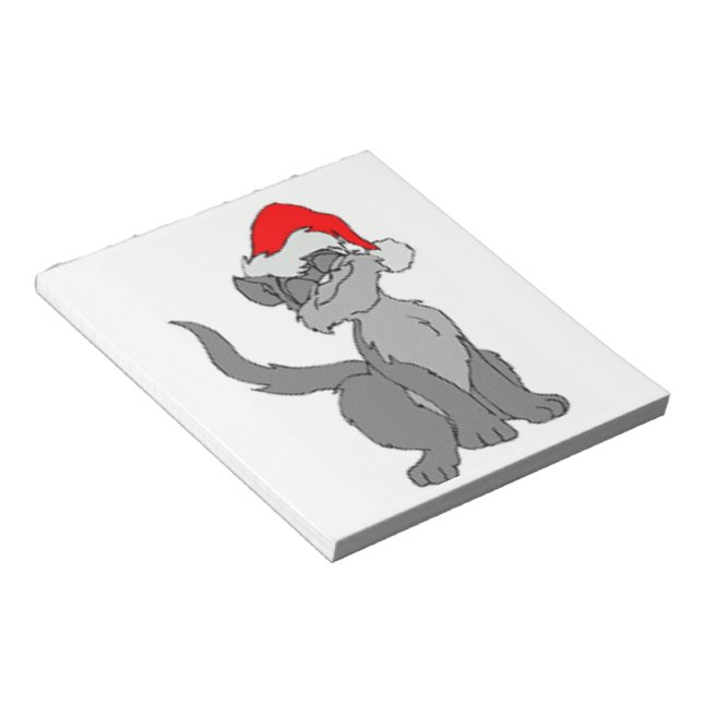 SANTA CAT NOTIZBLOCK (angewinkelt)