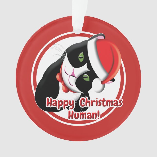 Santa Cat Ornament (Vorderseite)