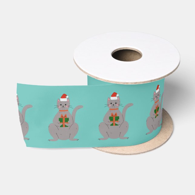 Santa Cat Satinband (Spule)