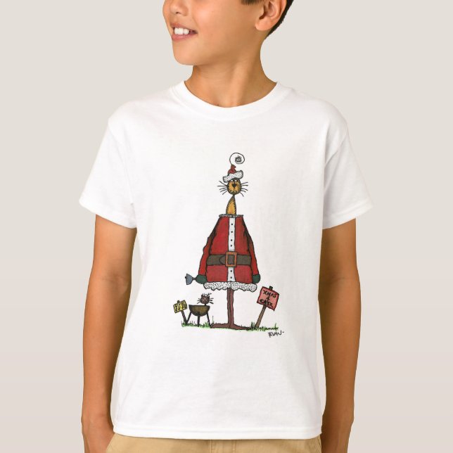 Santa Cat T-Shirt (Vorderseite)