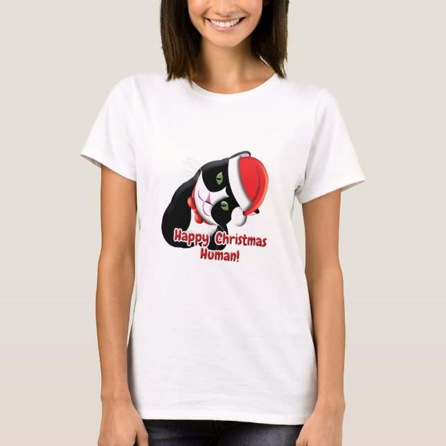 Santa Cat T-Shirt (Vorderseite)