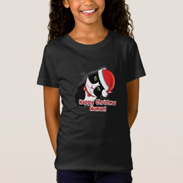 Santa Cat T-Shirt (Vorderseite)