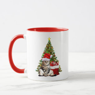Santa Cat Tasse